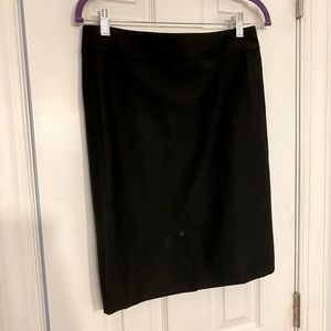 J Crew Super 120s black wool skirt size 2